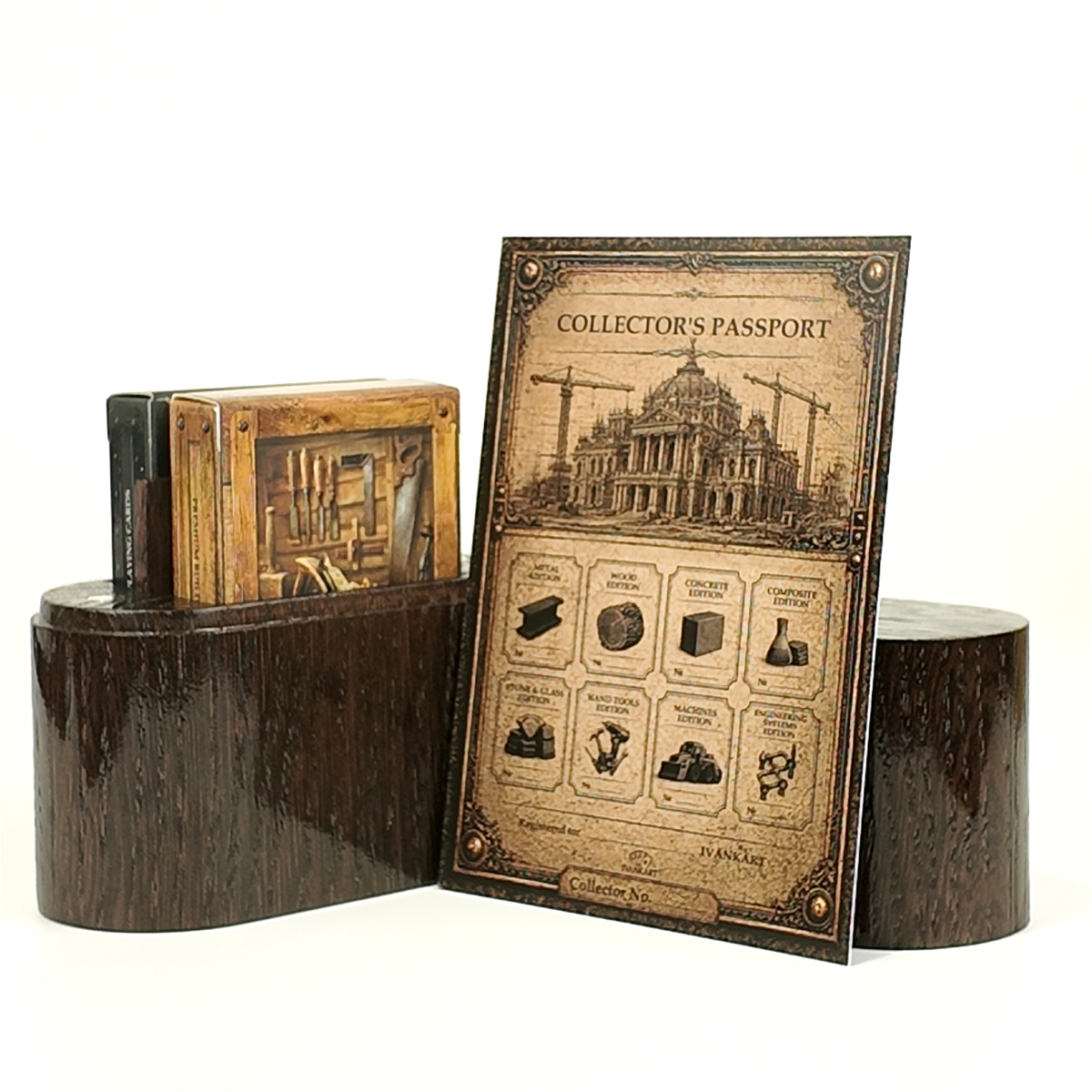 Set Oak Duo Case + 2 Decks Ihrer Wahl