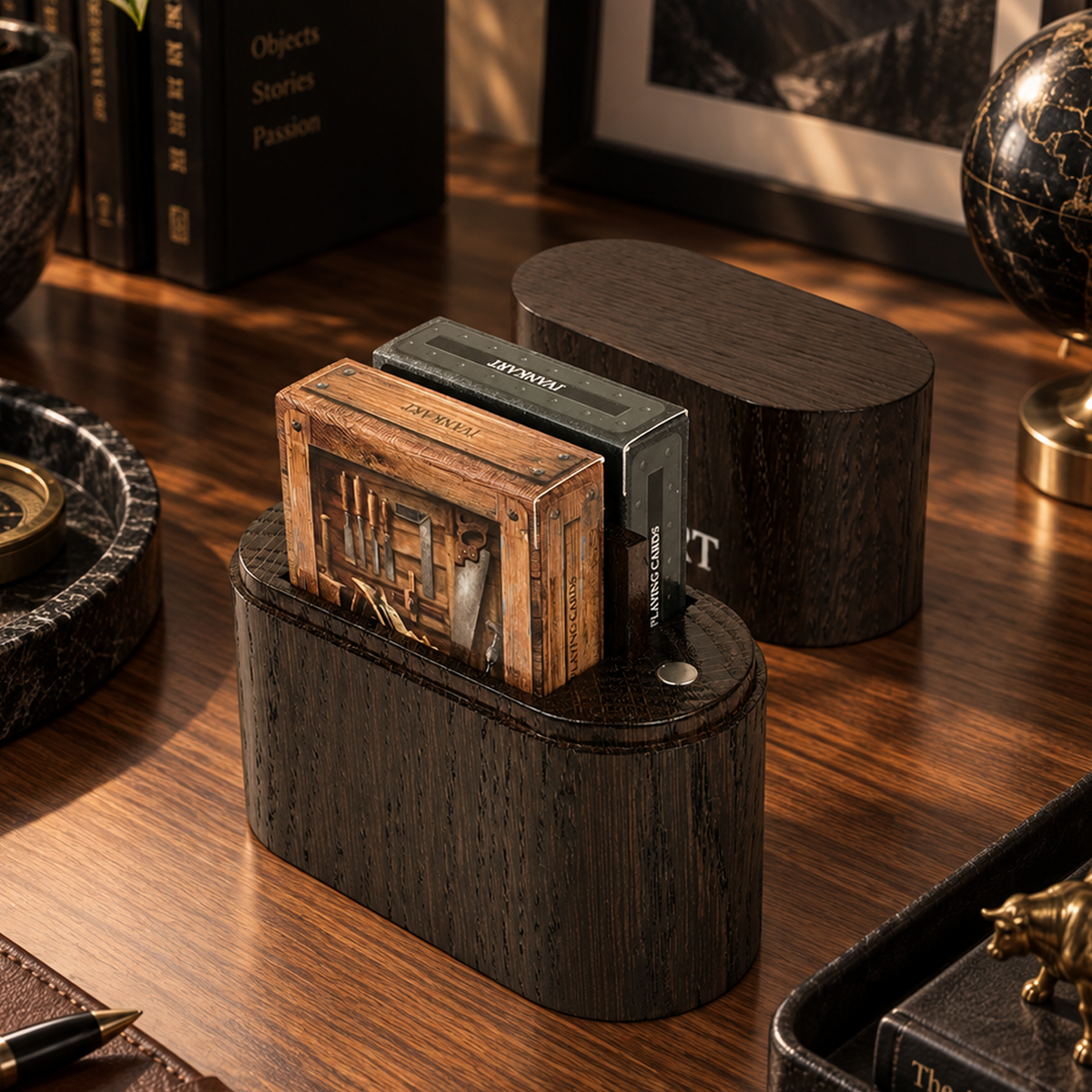 Set Oak Duo Case + 2 Decks Ihrer Wahl