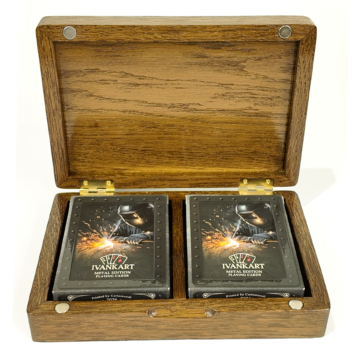 Architect Duo Book-Style Collector Set Walnut + 2 Decks by Ivankart