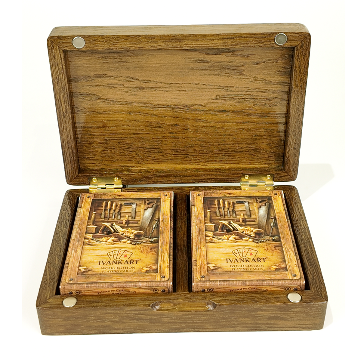 Architect Duo Book-Style Collector Set Walnut + 2 Decks by Ivankart