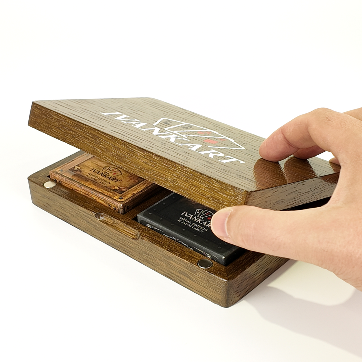 Architect Duo Book-Style Collector Set Walnut + 2 Decks by Ivankart