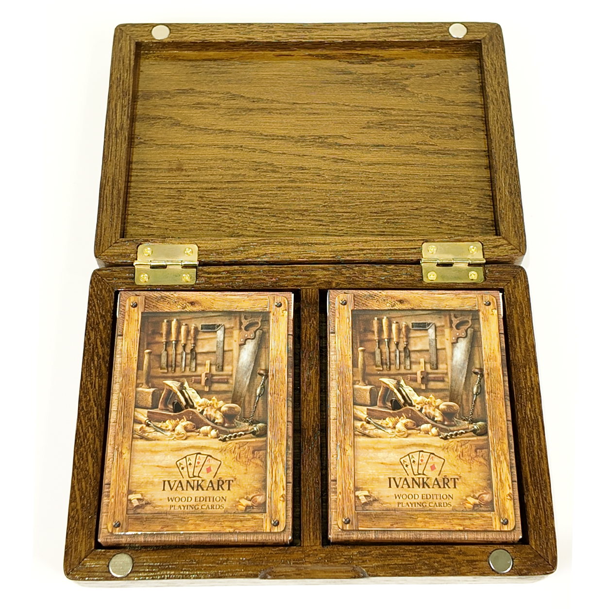 Architect Duo Book-Style Collector Set Walnut + 2 Decks by Ivankart