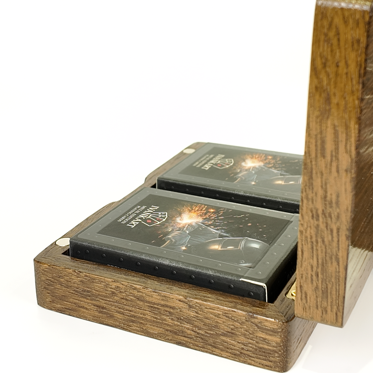 Architect Duo Book-Style Collector Set Walnut + 2 Decks by Ivankart