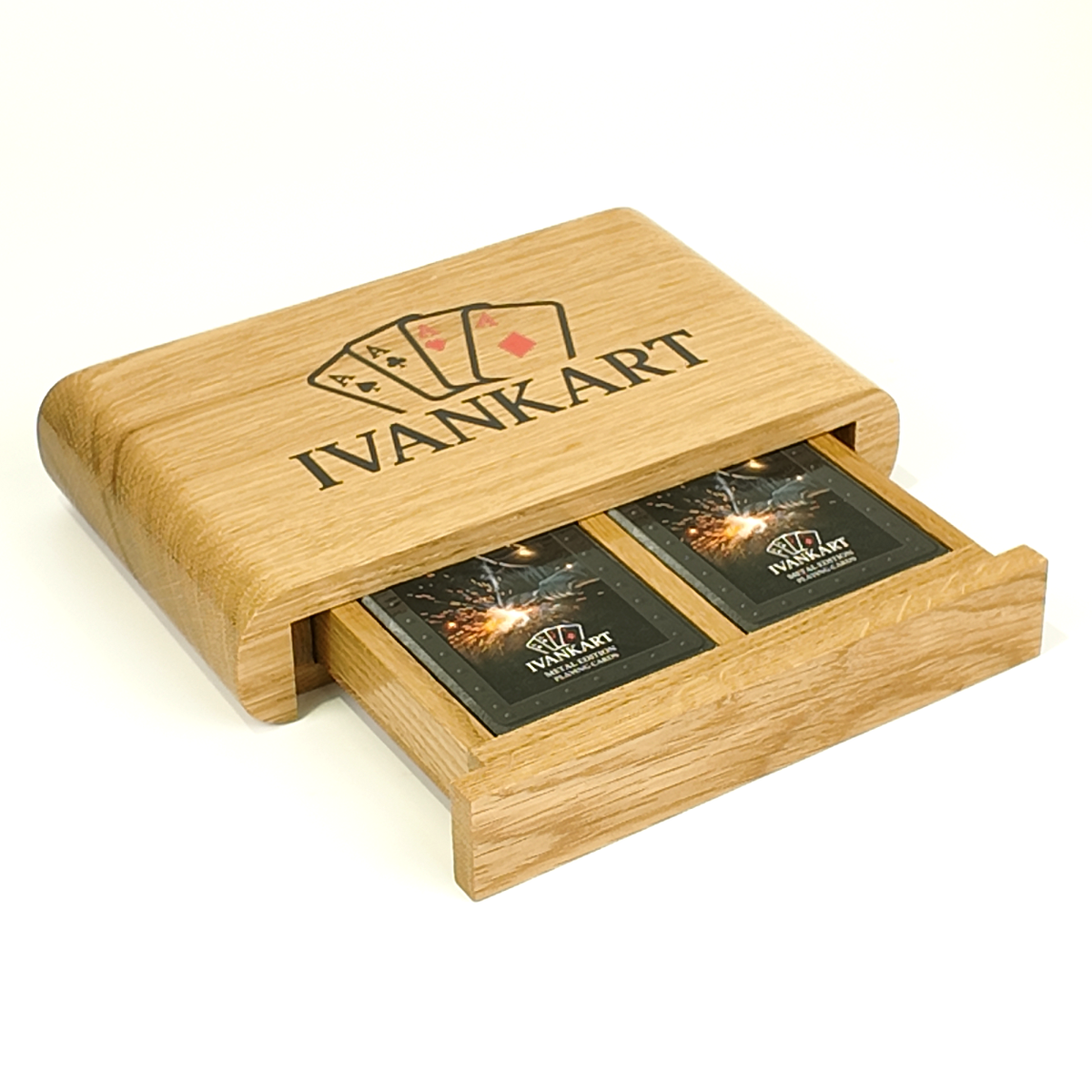 Set Oak Duo Case + 2 Decks Ihrer Wahl