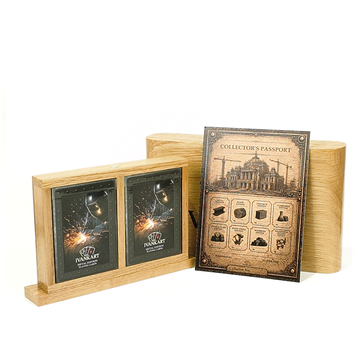 Set Oak Duo Case + 2 Decks Ihrer Wahl