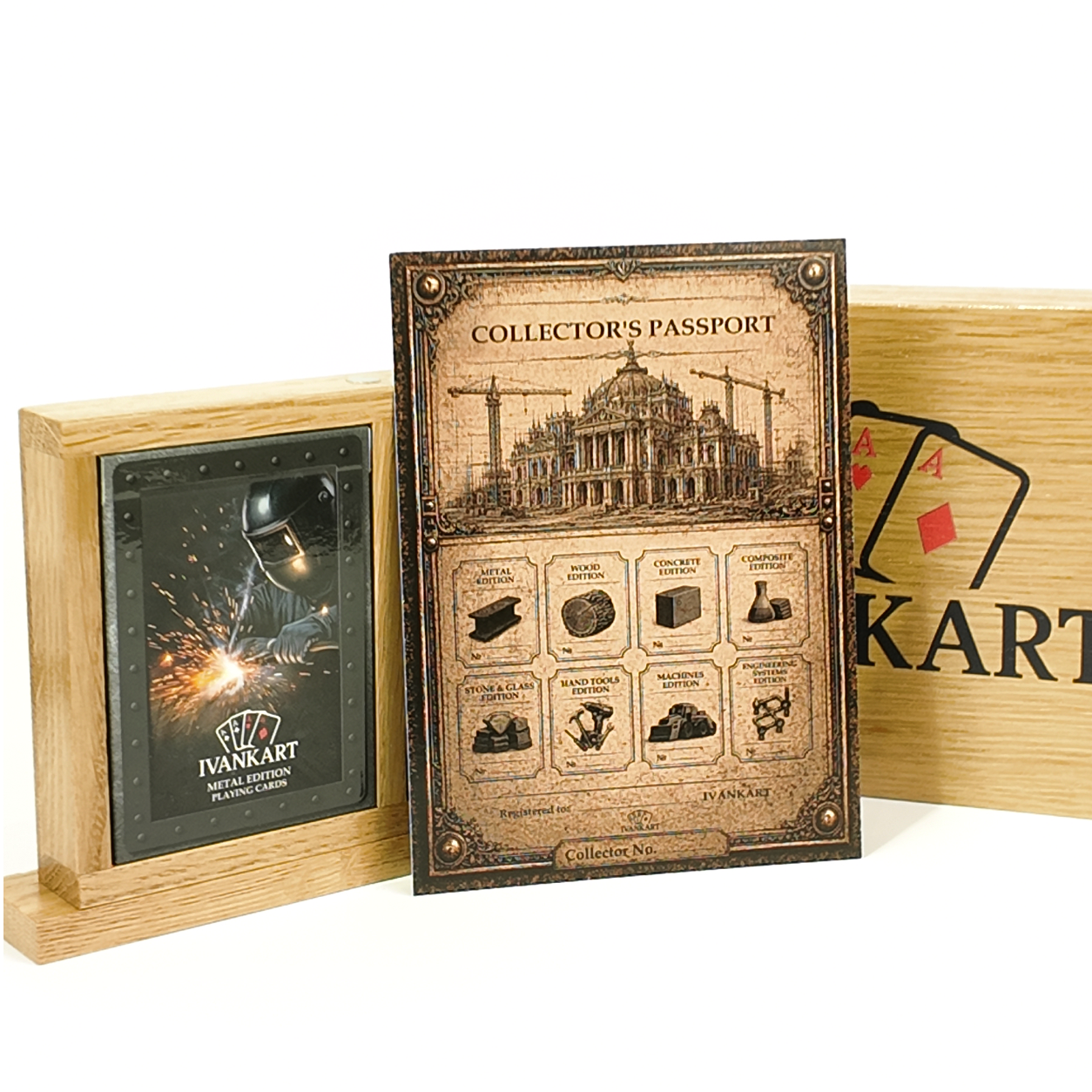 Set Oak Duo Case + 2 Decks Ihrer Wahl