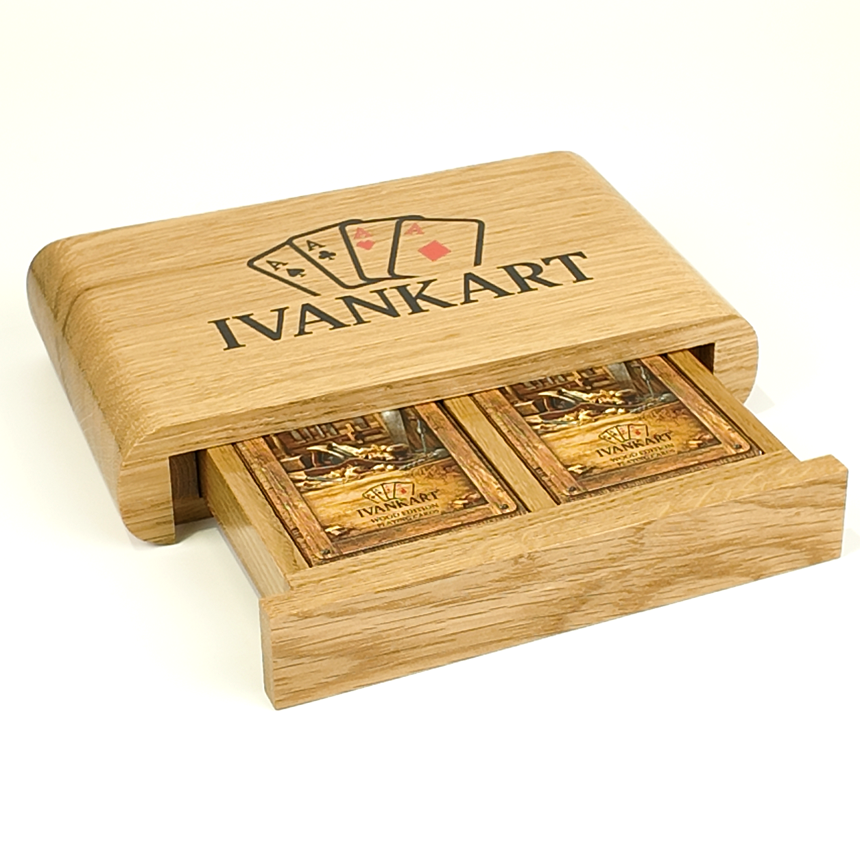 Set Oak Duo Case + 2 Decks Ihrer Wahl