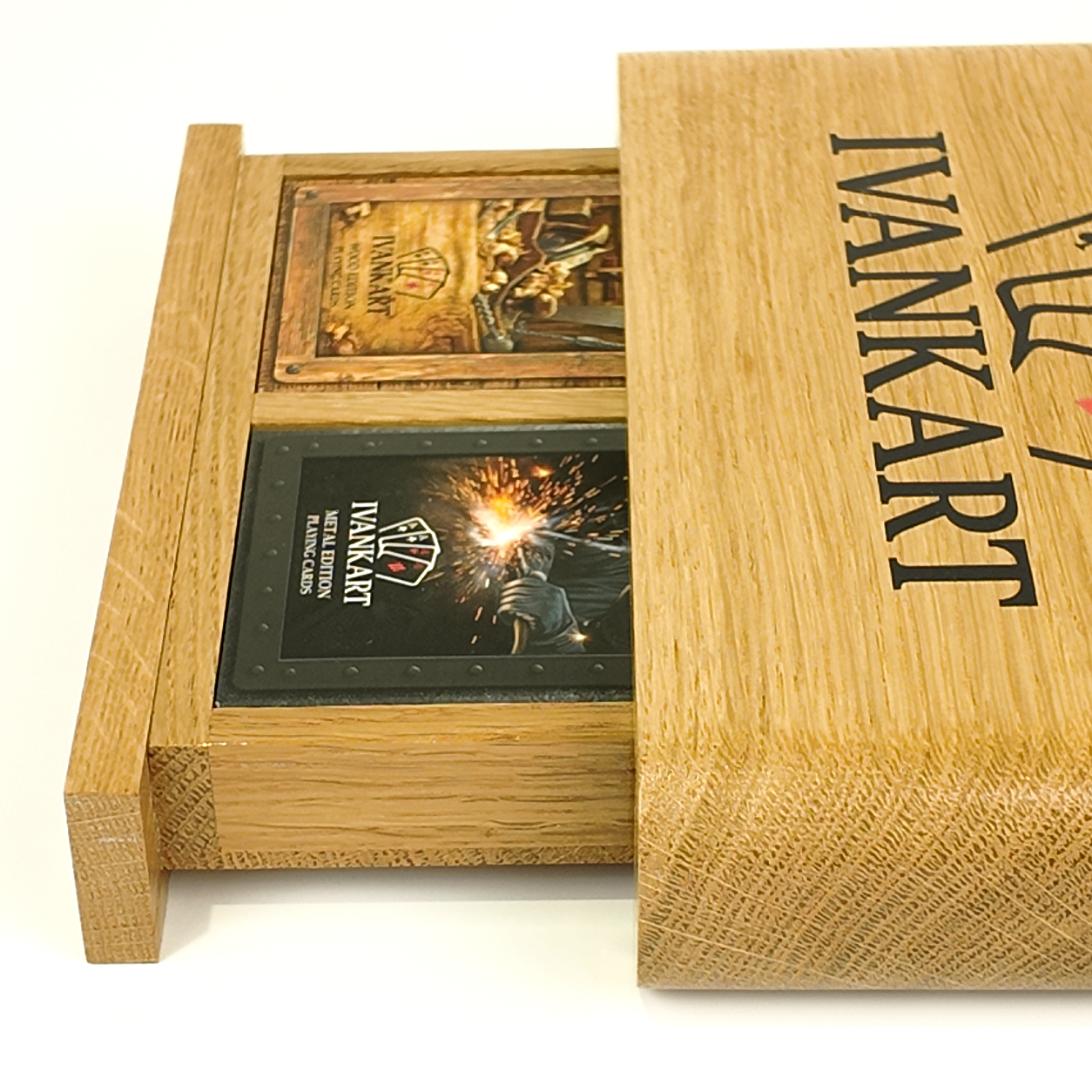 Set Oak Duo Case + 2 Decks Ihrer Wahl