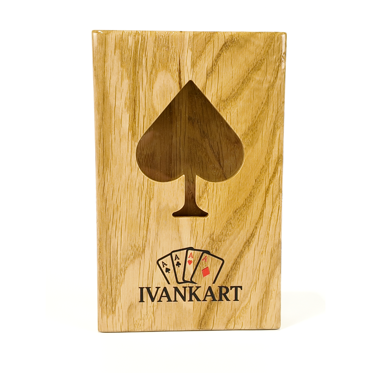 Eiken Displaydoos voor speelkaarten (één deck)