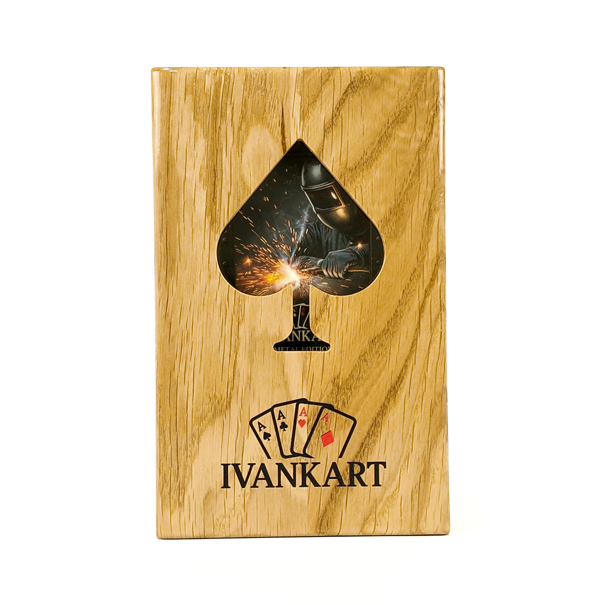 Plumber Collector Set Oak Case Natur + Metal Deck by Ivankart