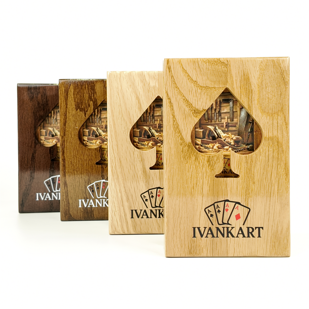 Plumber Collector Set Oak Case Walnut + Metal Deck by Ivankart