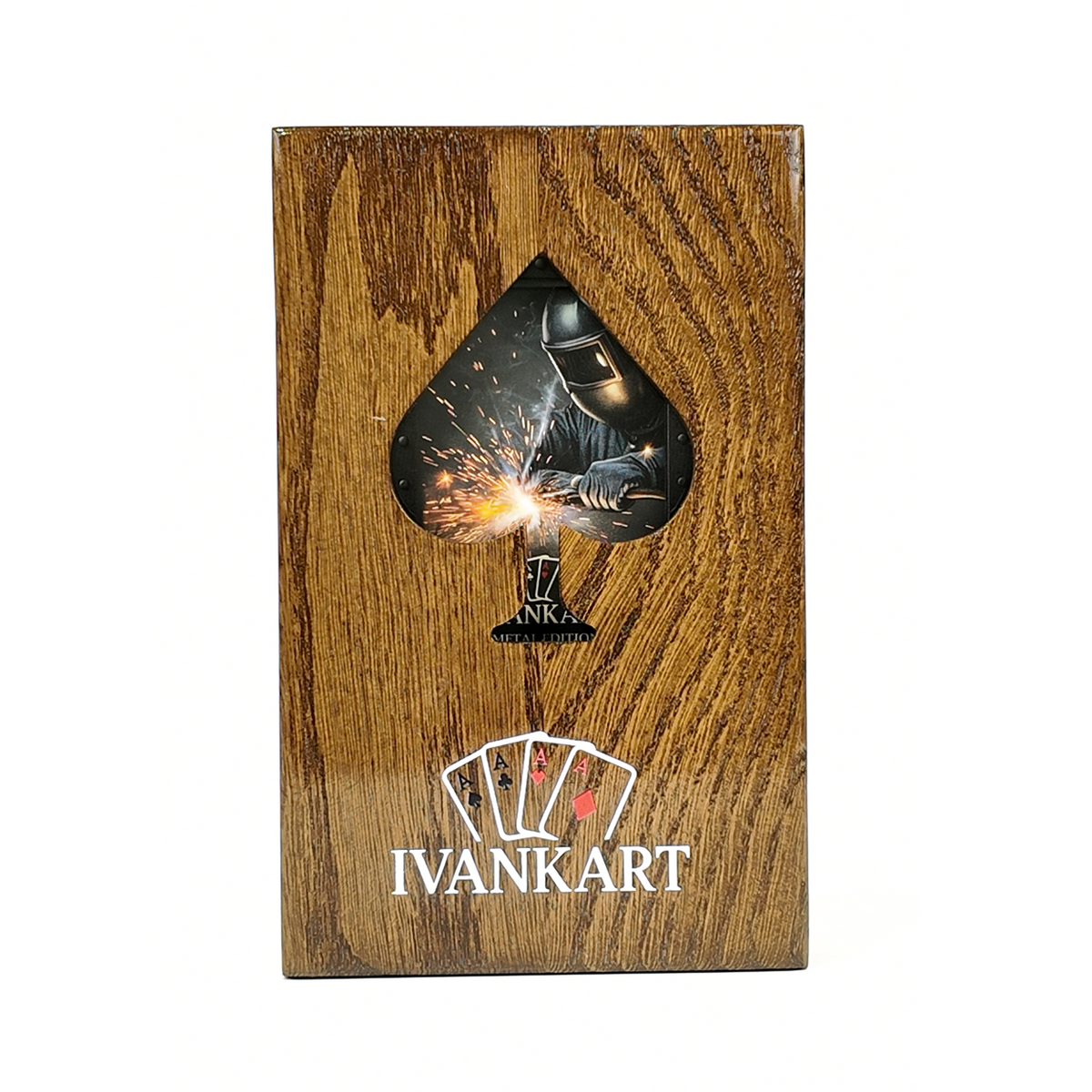 Plumber Collector Set Oak Case Walnut + Metal Deck by Ivankart
