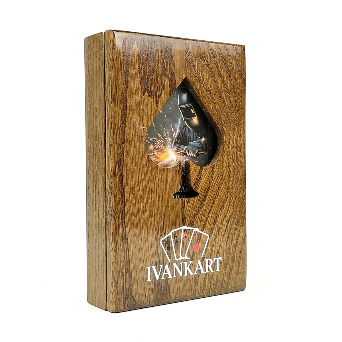Plumber Collector Set Oak Case Walnut + Metal Deck by Ivankart
