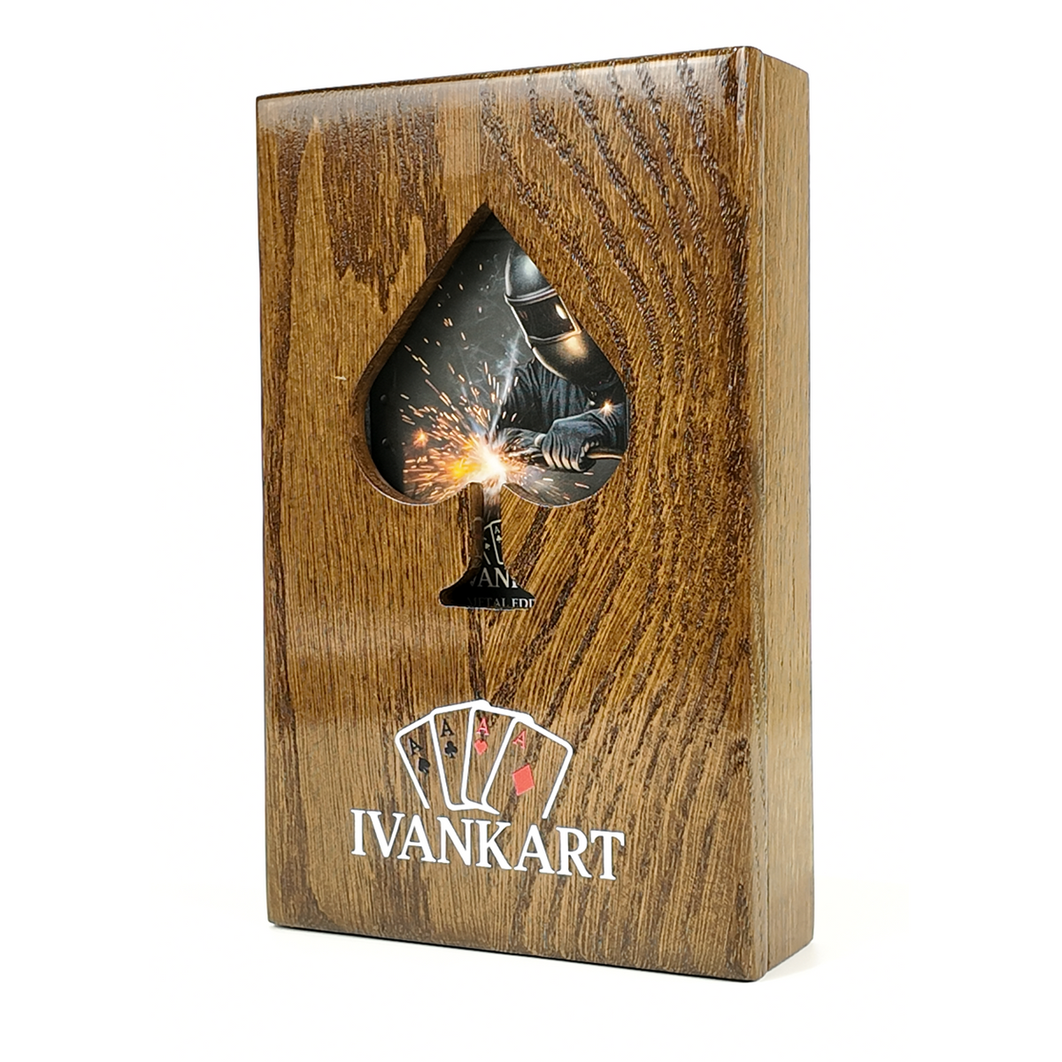 Plumber Collector Set Oak Case Walnut + Metal Deck by Ivankart