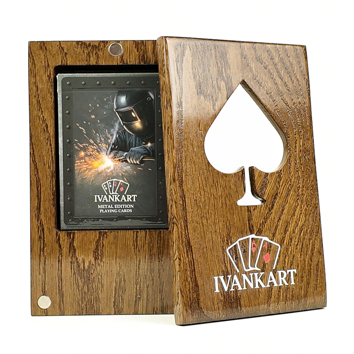 Plumber Collector Set Oak Case Walnut + Metal Deck by Ivankart