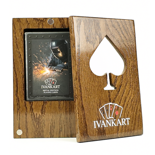 Plumber Collector Set Oak Case Walnut + Metal Deck by Ivankart