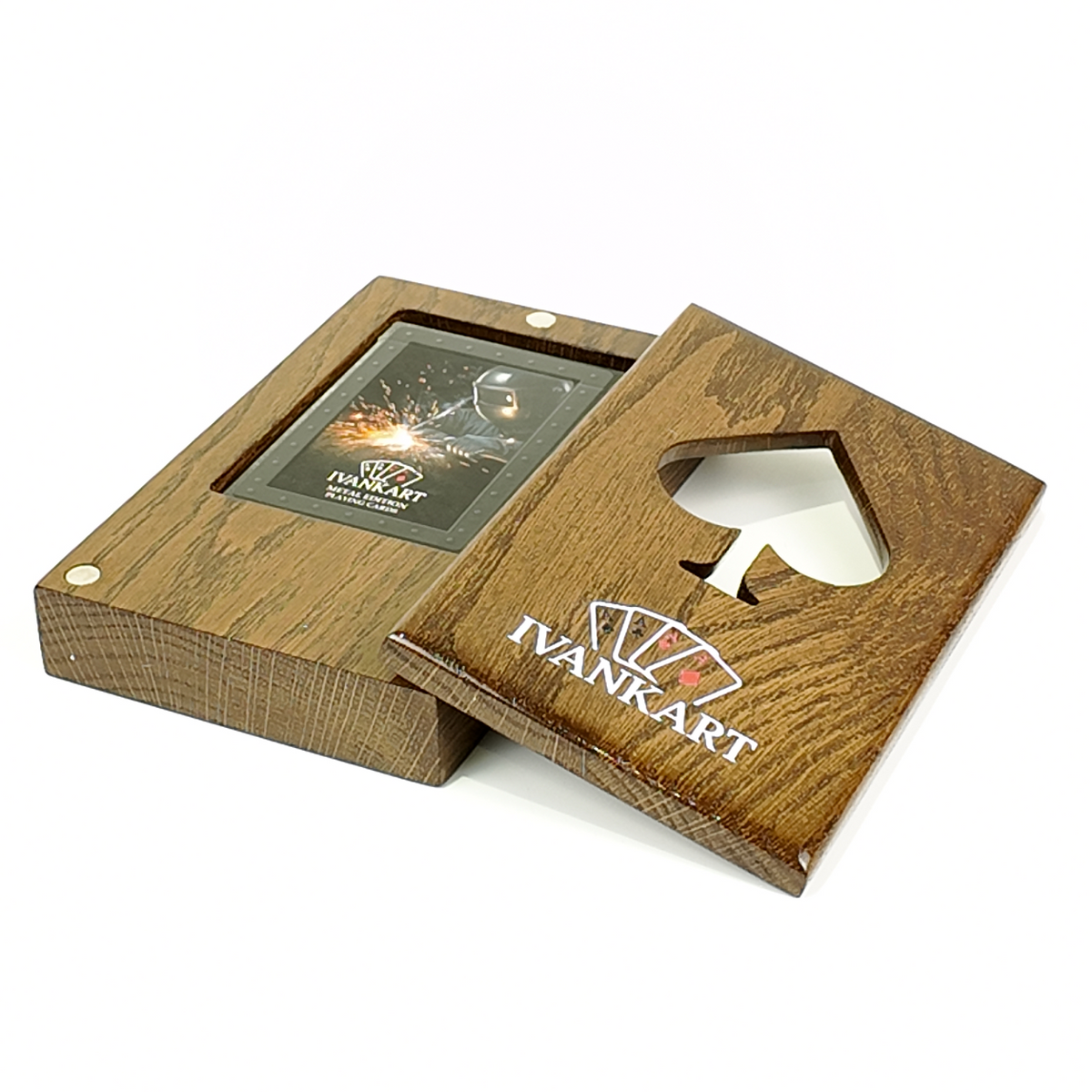 Plumber Collector Set Oak Case Walnut + Metal Deck by Ivankart