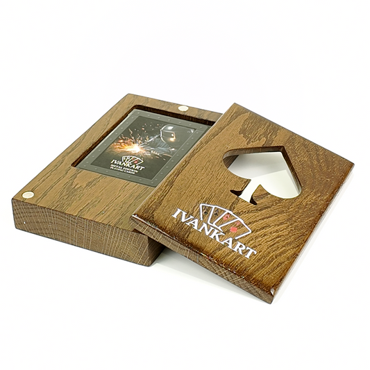 Plumber Collector Set Oak Case Walnut + Metal Deck by Ivankart