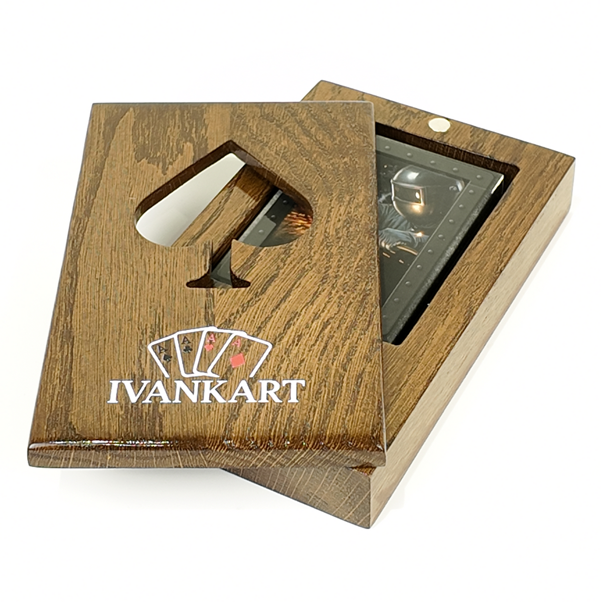 Plumber Collector Set Oak Case Walnut + Metal Deck by Ivankart