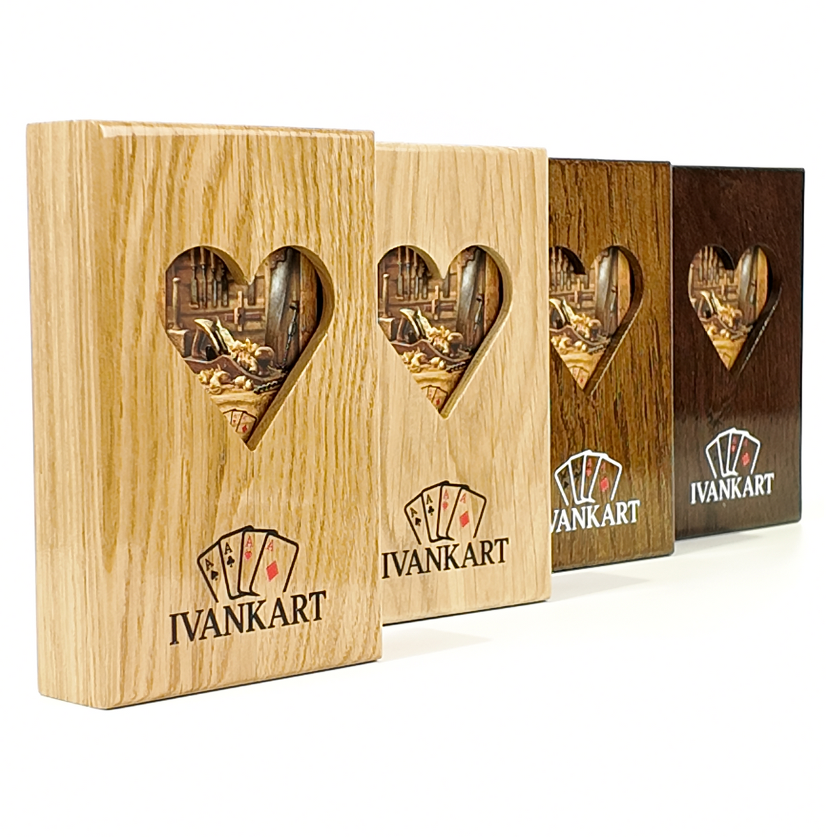Electrician Collector Set Oak Case Natur + Wood Deck by Ivankart