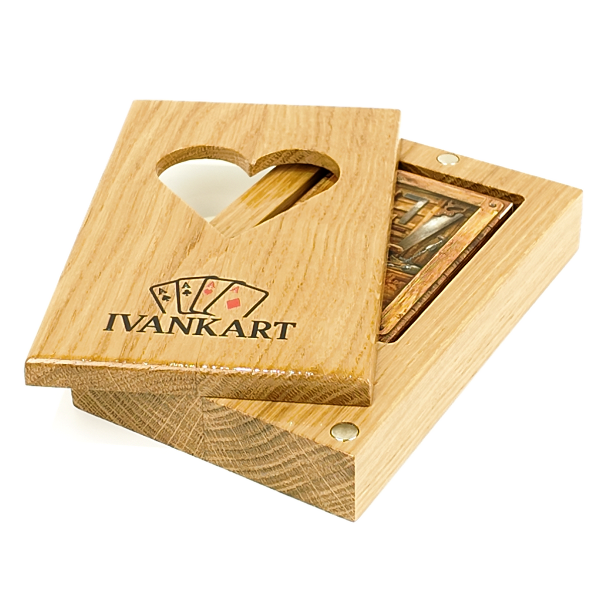 Electrician Collector Set Oak Case Natur + Wood Deck by Ivankart