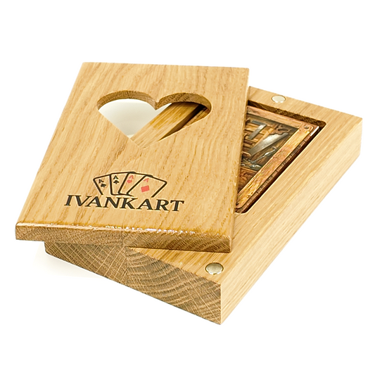 Electrician Collector Set Oak Case Natur + Wood Deck by Ivankart
