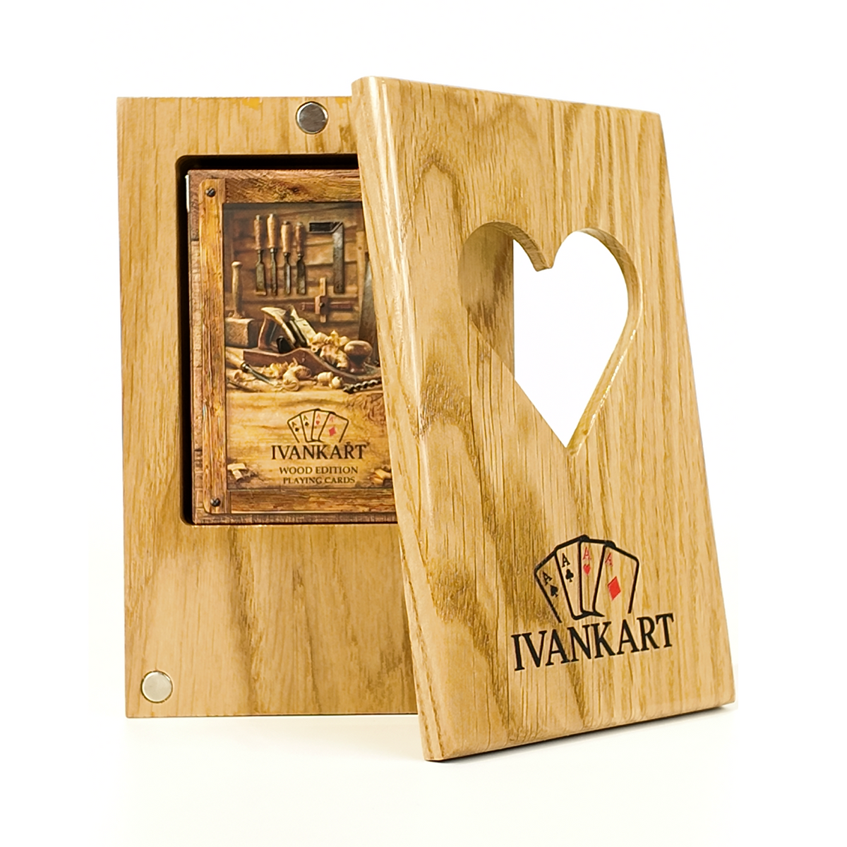 Electrician Collector Set Oak Case Natur + Wood Deck by Ivankart