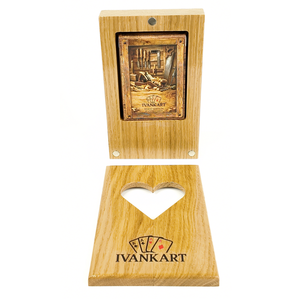 Electrician Collector Set Oak Case Natur + Wood Deck by Ivankart