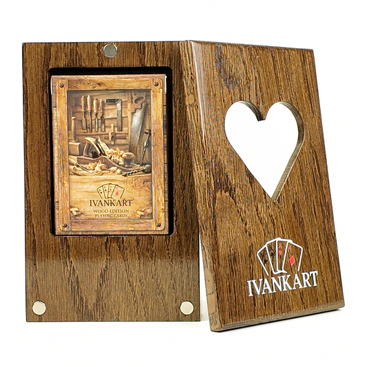 Electrician Collector Set Oak Case Walnut + Wood Deck by Ivankart