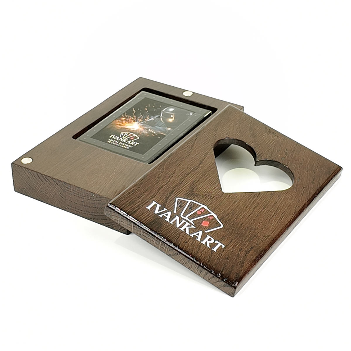 Electrician Collector Set Oak Case Wenge + Metal Deck by Ivankart