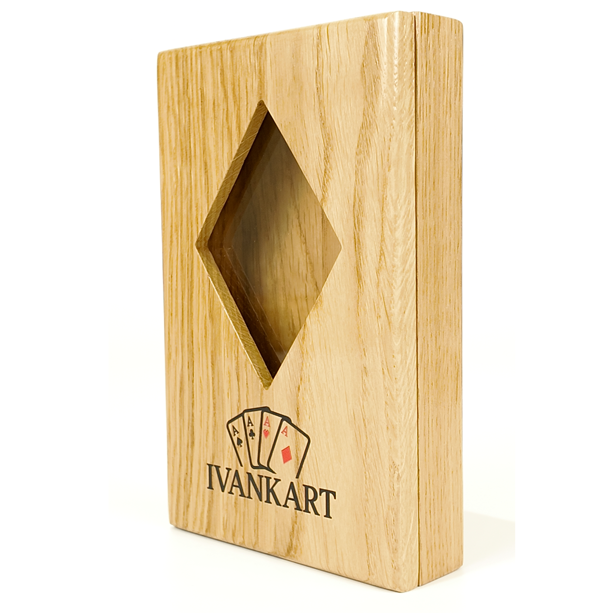 Eiken Displaydoos voor speelkaarten (één deck)