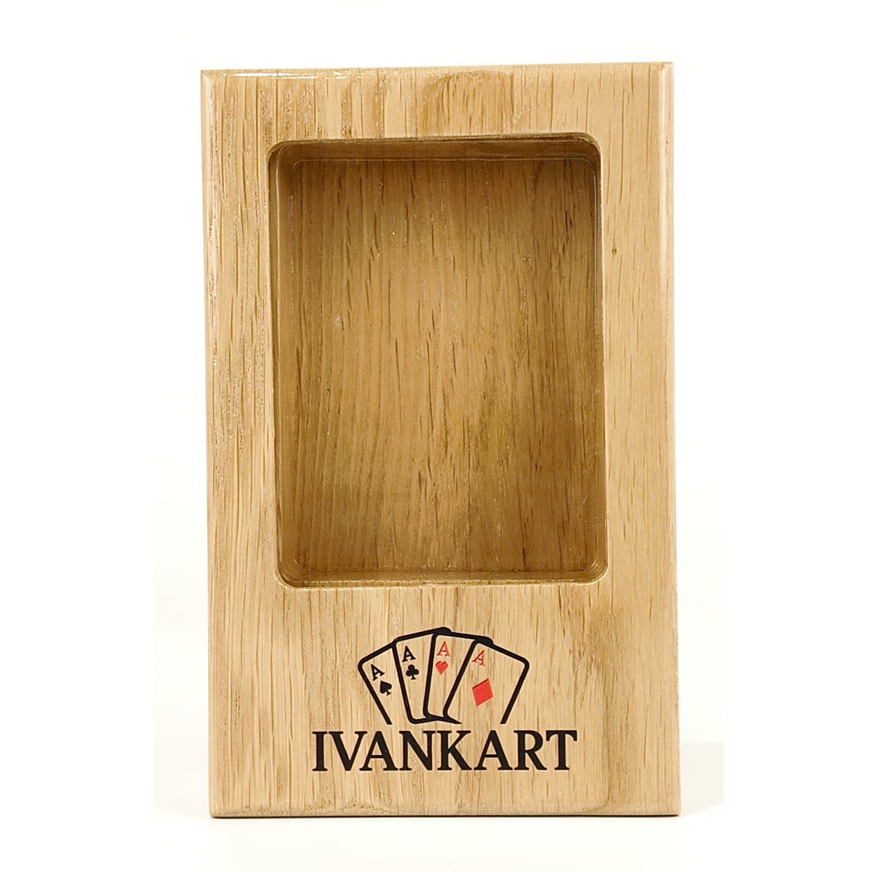 Single Deck Display Oak Case Nordic for Playing Cards