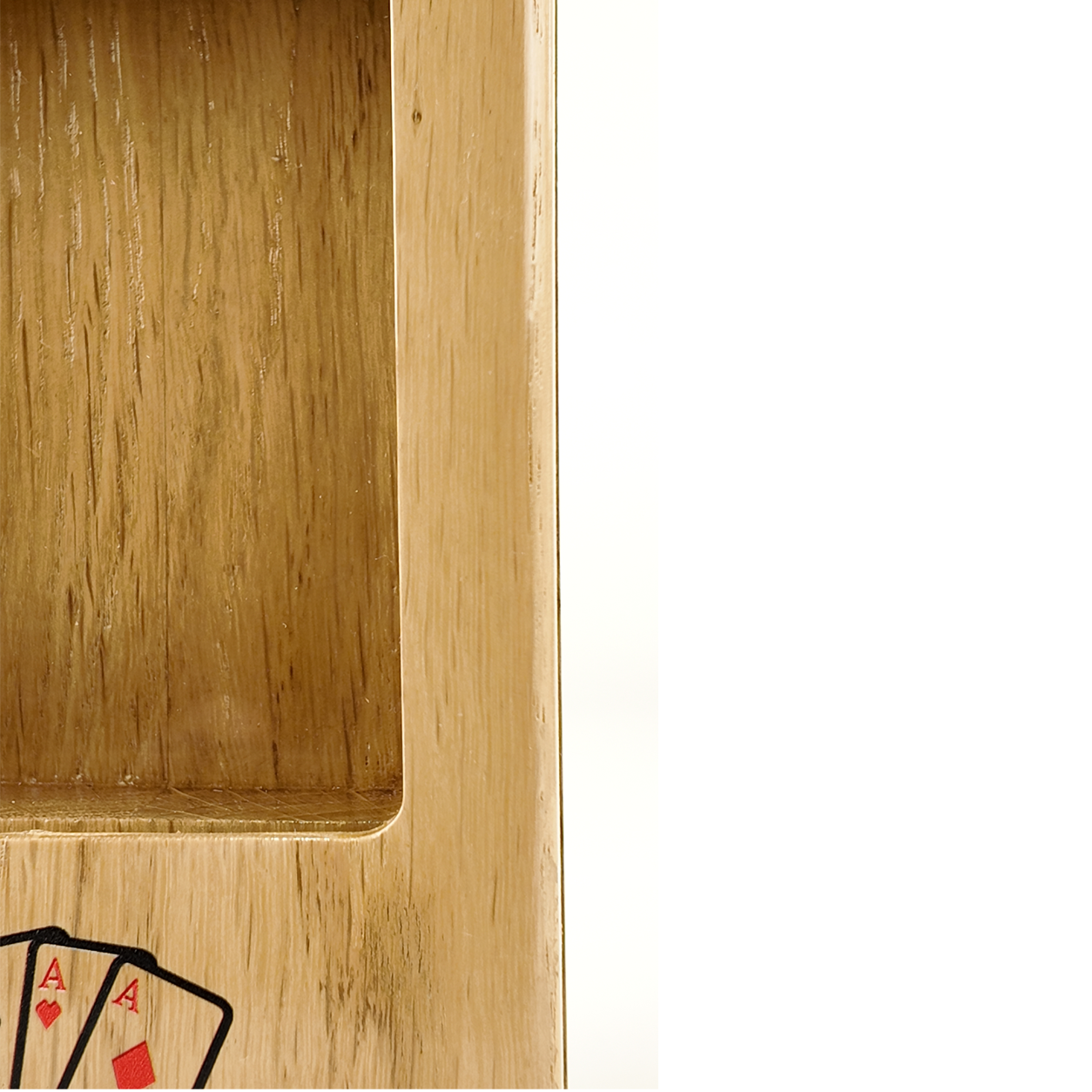Single Deck Display Oak Case Nordic for Playing Cards
