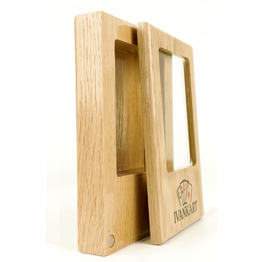 Single Deck Display Oak Case Nordic for Playing Cards