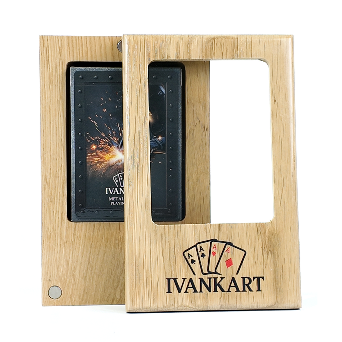 Glazier Collector Set Oak Case Nordic + Metal Deck by Ivankart