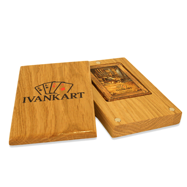 Set Oak Duo Case + 2 Decks naar Keuze