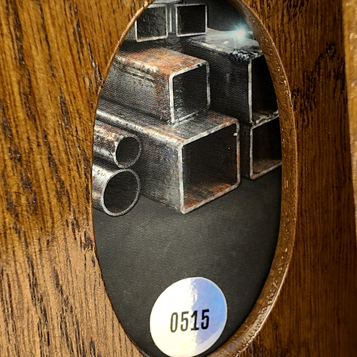 Einfacher Kartenschieber aus Eichenholz für Spielkarten