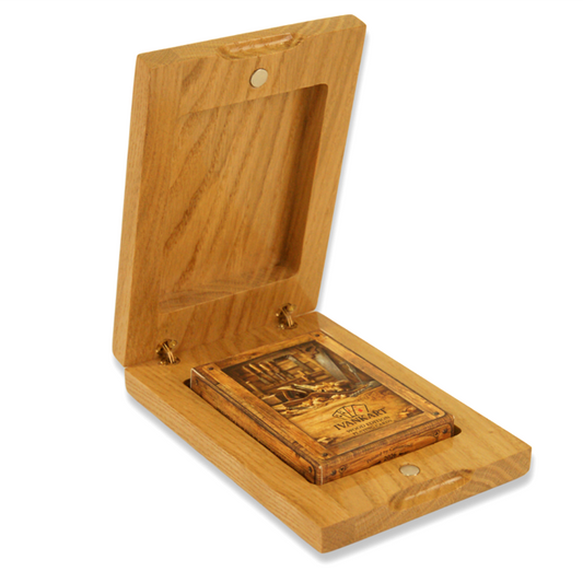 Set Vertical Oak Case+ Wood Deck by Ivankart