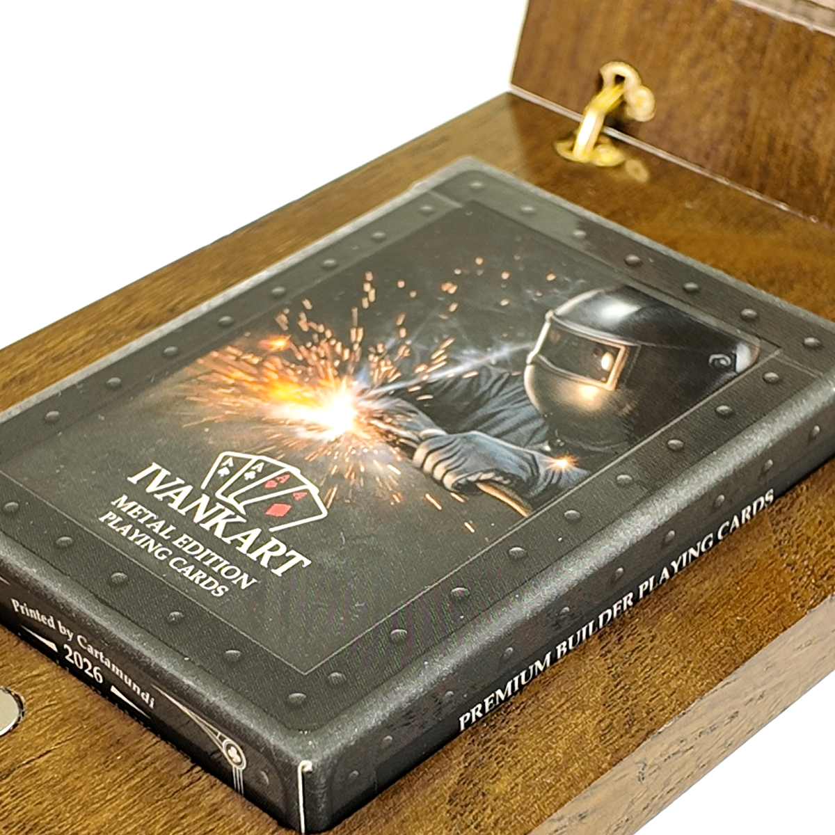 Welder Collector Set Oak Case Walnut + Metal Deck by Ivankart
