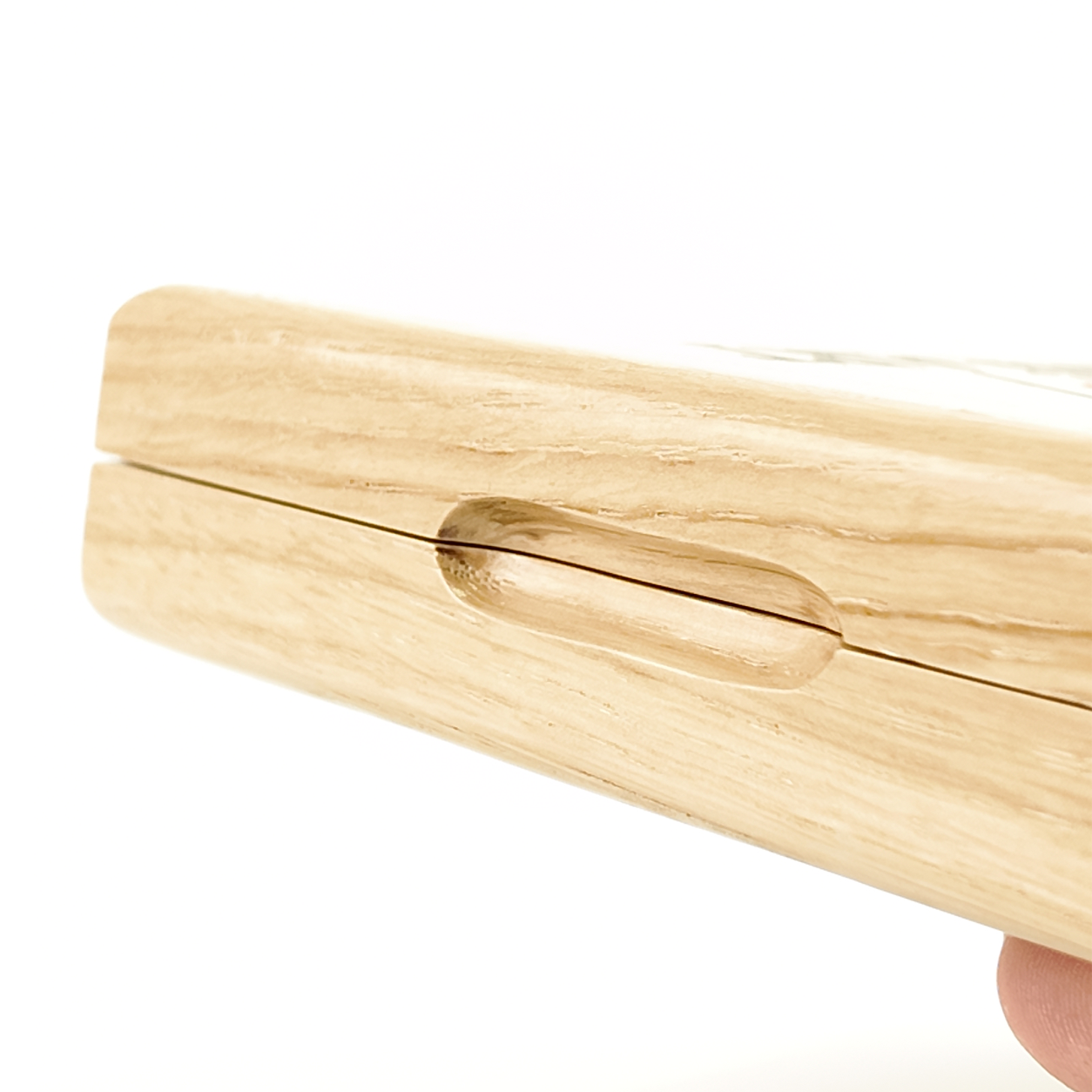 Single Deck Horizontal Oak Book-Style Case Nordic for Playing Cards