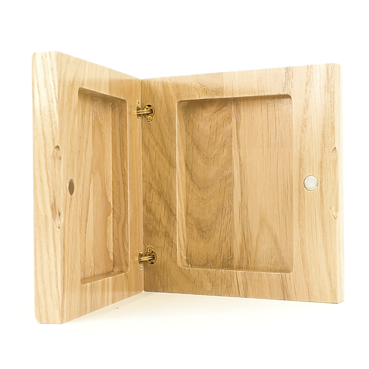 Single Deck Horizontal Oak Book-Style Case Nordic for Playing Cards