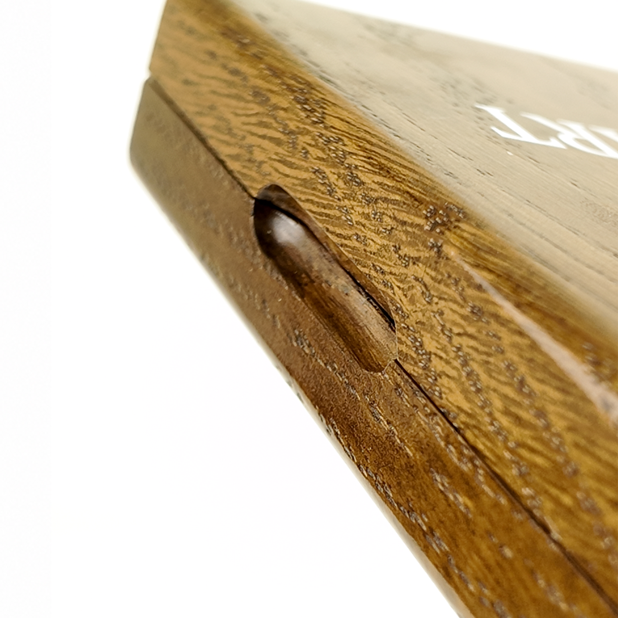 Single Deck Horizontal Oak Book-Style Case Walnut for Playing Cards