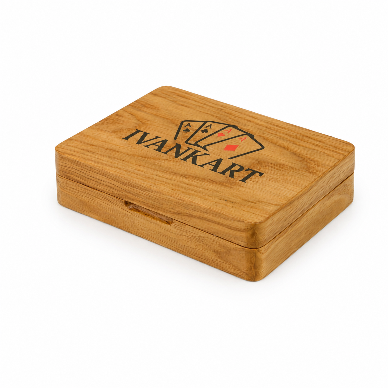 Oak Duo Book-Style Case for Playing Cards