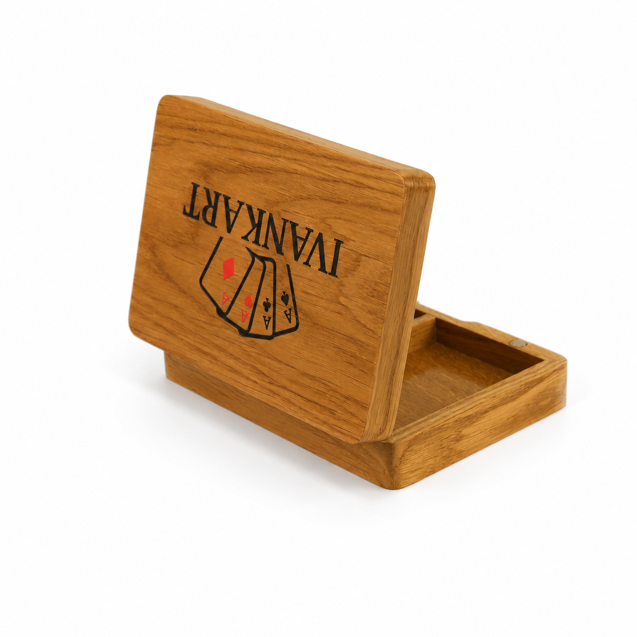 Oak Duo Book-Style Case for Playing Cards
