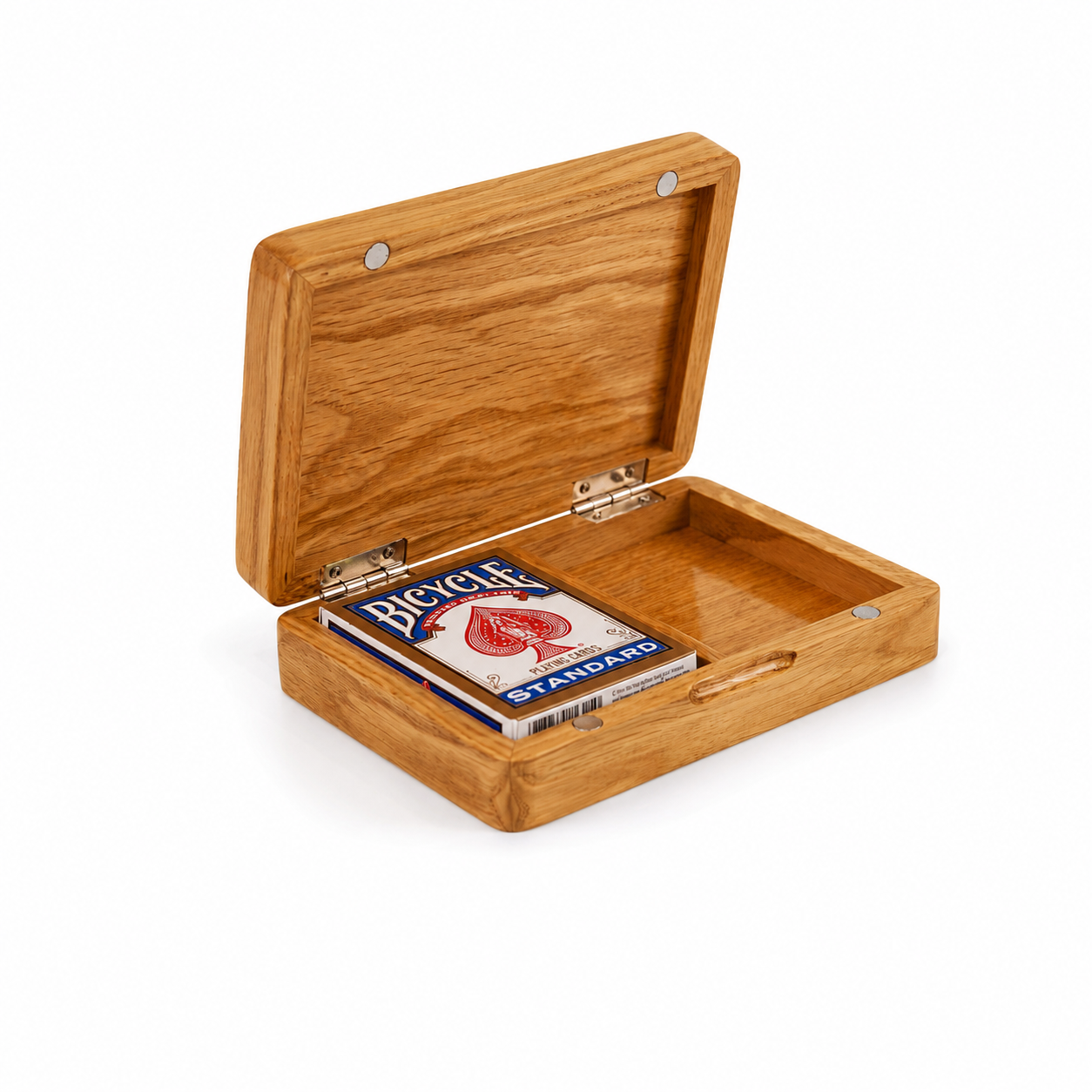 Oak Duo Book-Style Case for Playing Cards