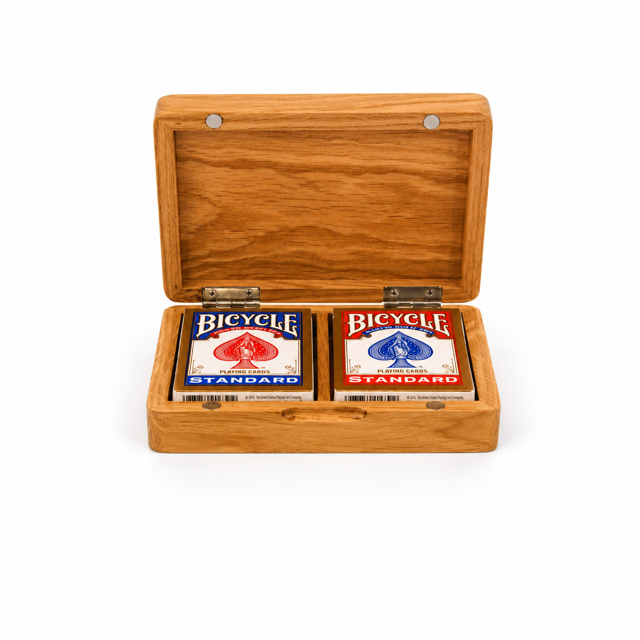 Oak Duo Book-Style Case for Playing Cards