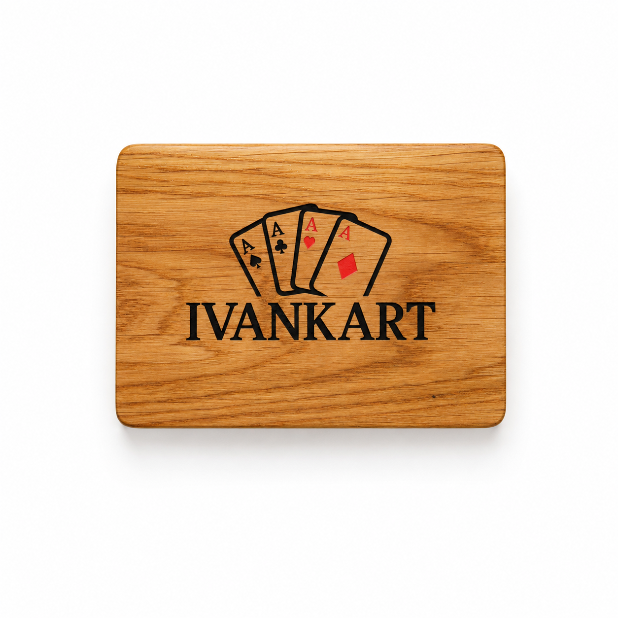 Oak Duo Book-Style Case for Playing Cards