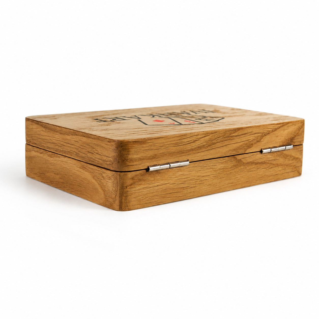 Oak Duo Book-Style Case for Playing Cards