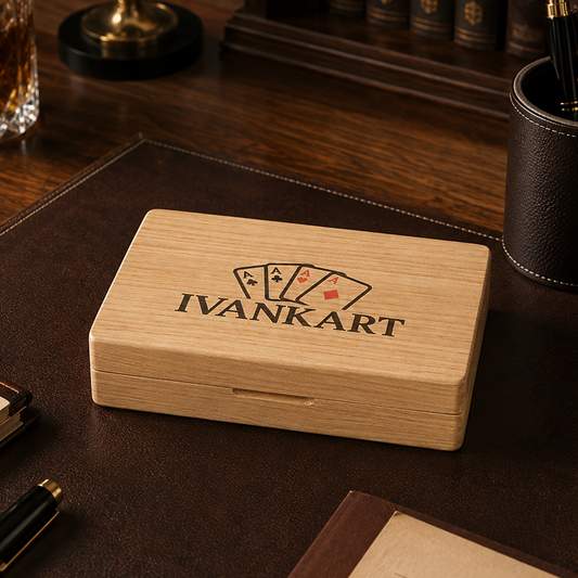 Architect Oak Duo Book-Style Case Nordic for Playing Cards