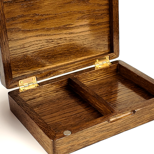 Architect Oak Duo Book-Style Case Walnut for Playing Cards